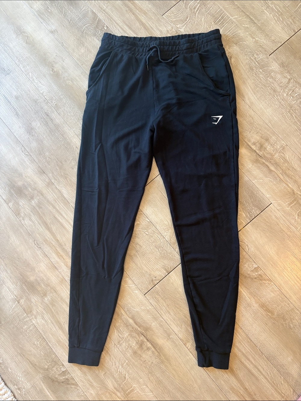 Gymshark Black Tapered Training Joggers Size Large Waist 30